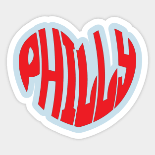 Heart Philly Sticker